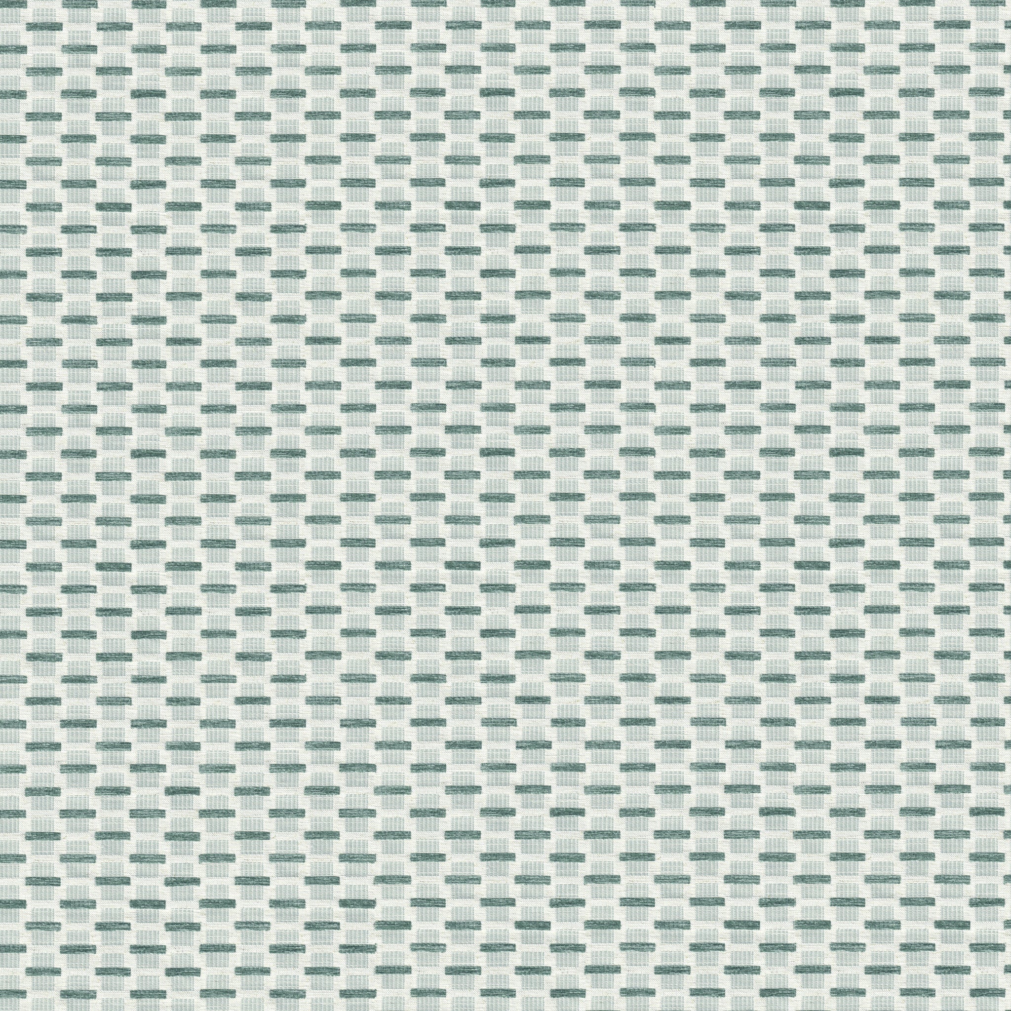 chenille and woven jacquard mint green geometric fabric