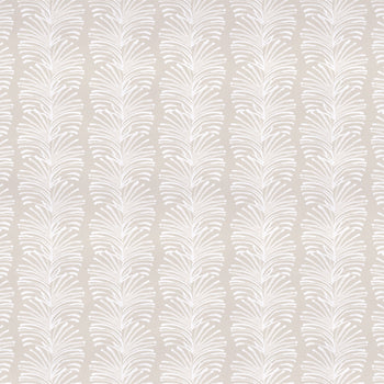 Emma Sand fabric featuring a soft vertical botanical motif, made-to-order in the USA with quick turnaround and quality craftsmanship