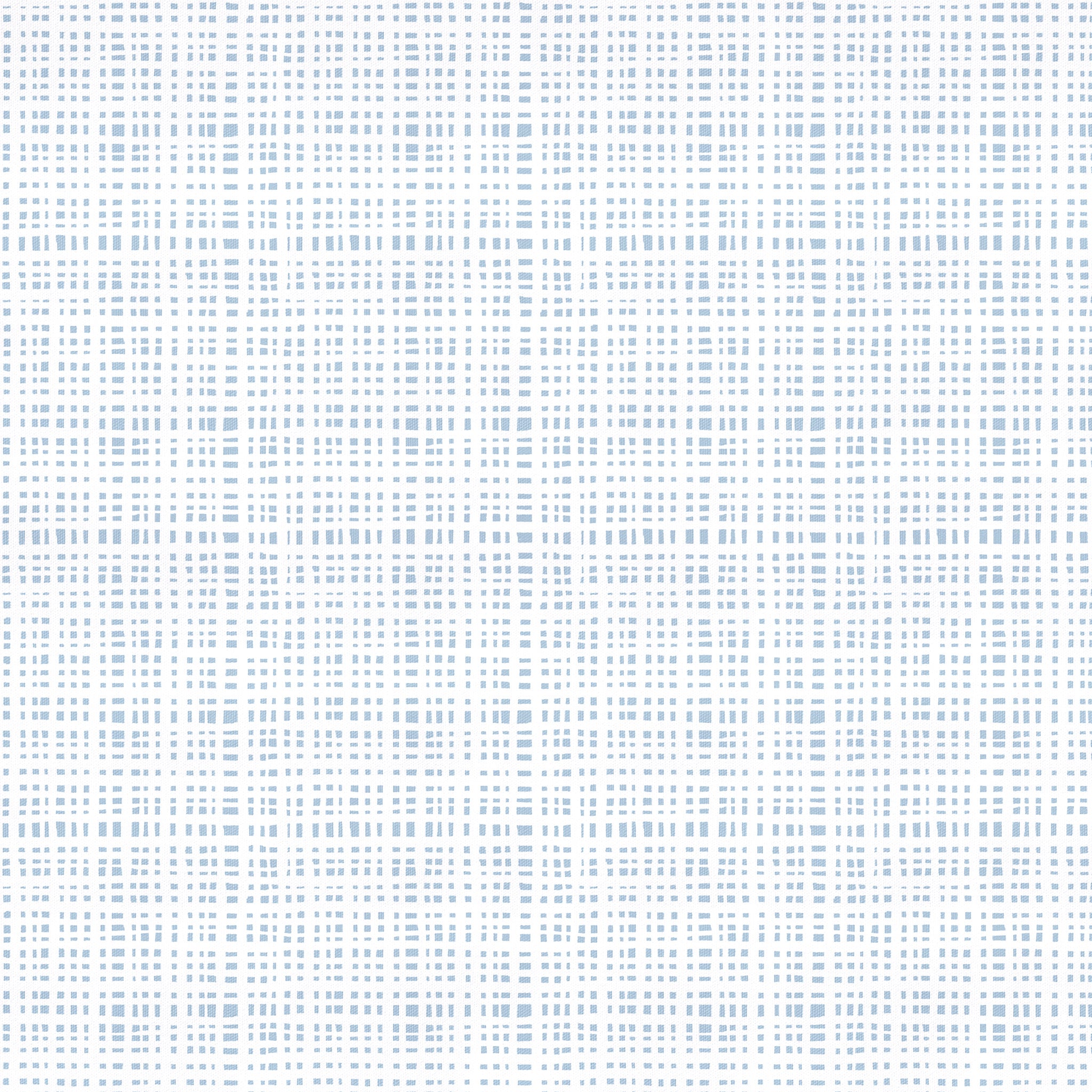 Ginger fabric with light blue grid pattern on white cotton, made-to-order in the USA with quick turnaround