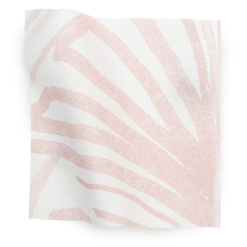 Suzy Rose made-to-order cotton fabric in soft pink palm leaf pattern, crafted in the USA with short lead times