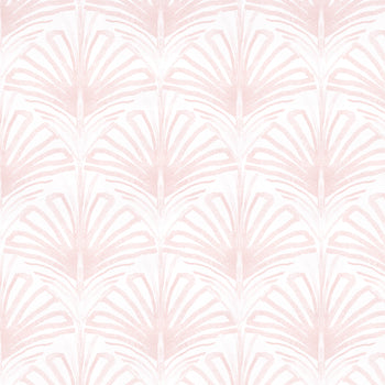 Suzy Rose made-to-order cotton fabric with soft pink palm leaf pattern, crafted in the USA with quick lead times