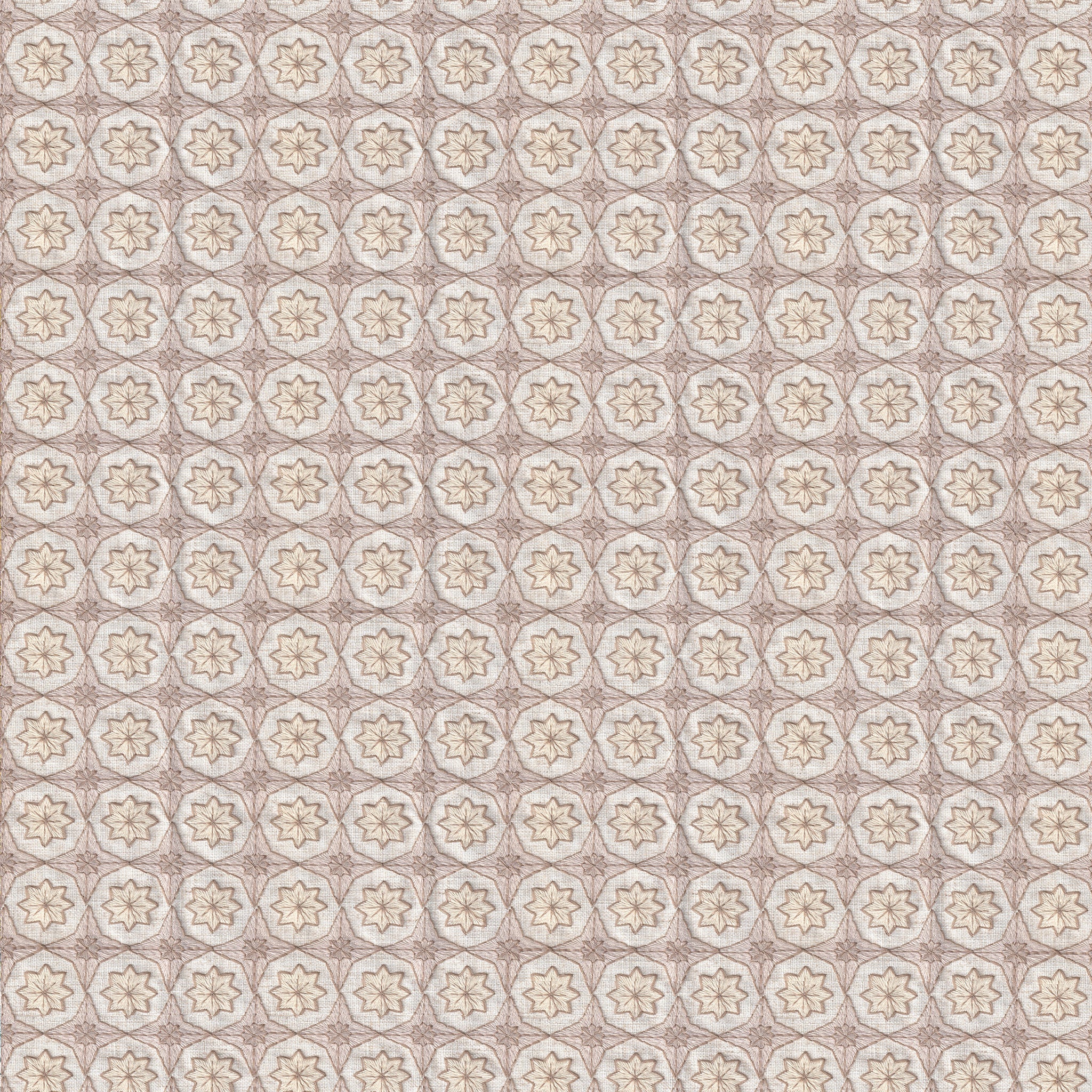 Hayes Almond embroidered fabric in soft almond tones with intricate pattern, made-to-order, quick turnaround, manufactured in the USA