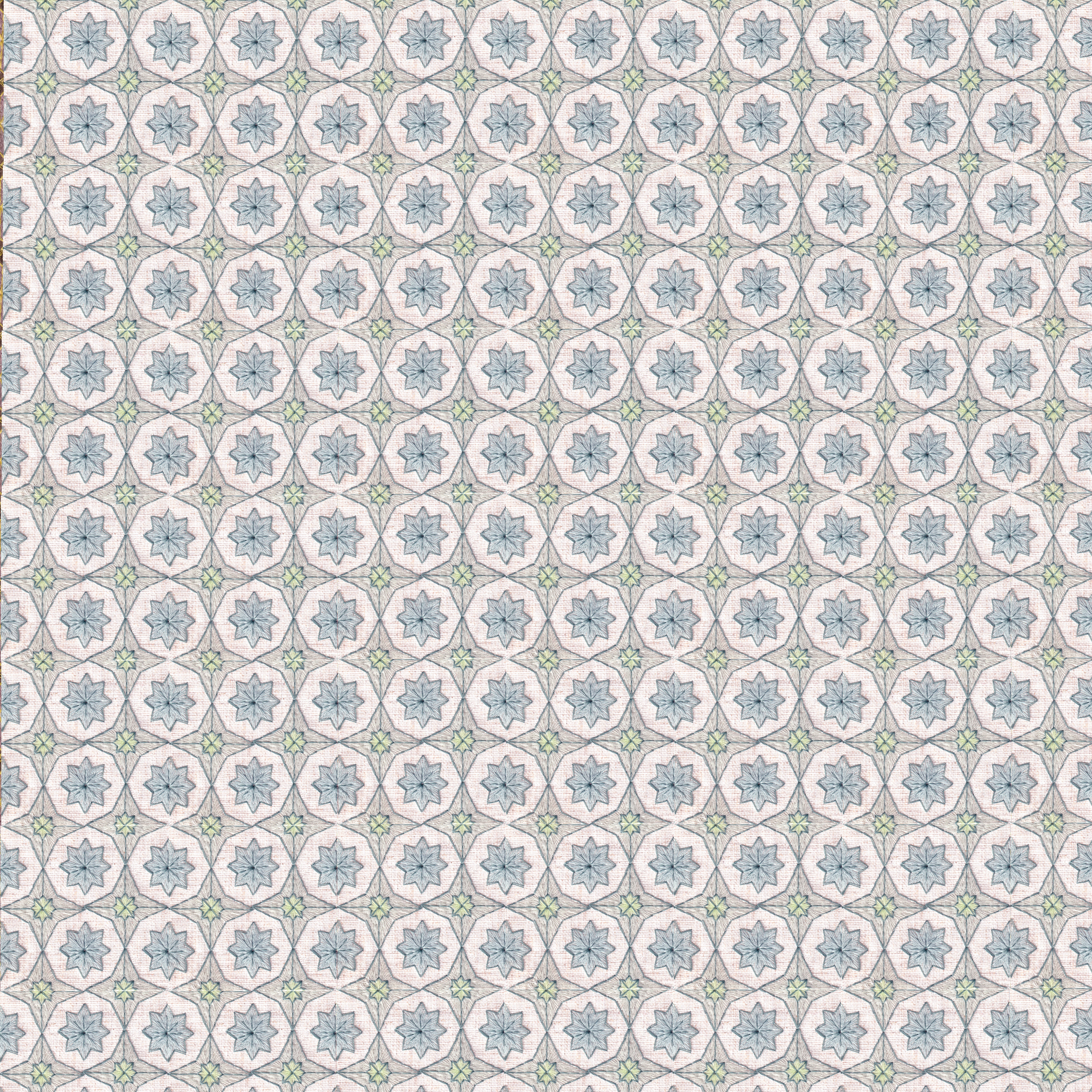 Hayes Sea Salt fabric with sophisticated embroidered geometric pattern, perfect for durable custom curtains by Pepper Home.