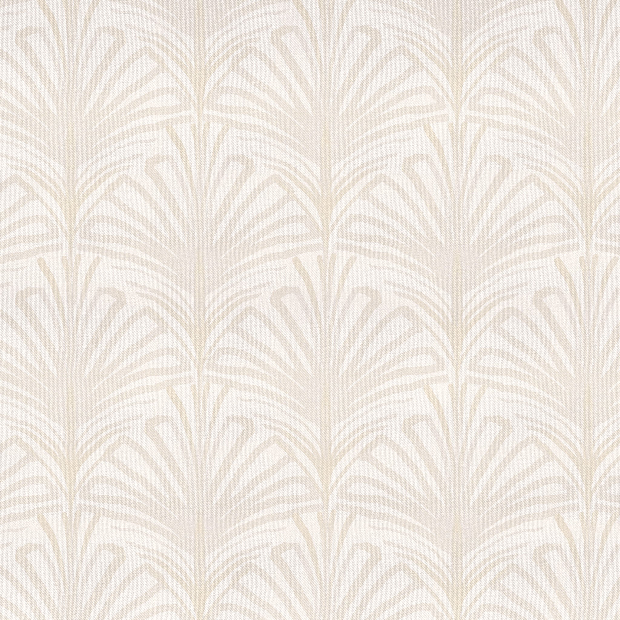 Suzy Sand fabric with subtle palm leaf pattern in soft beige, made-to-order with short lead times, manufactured in the USA