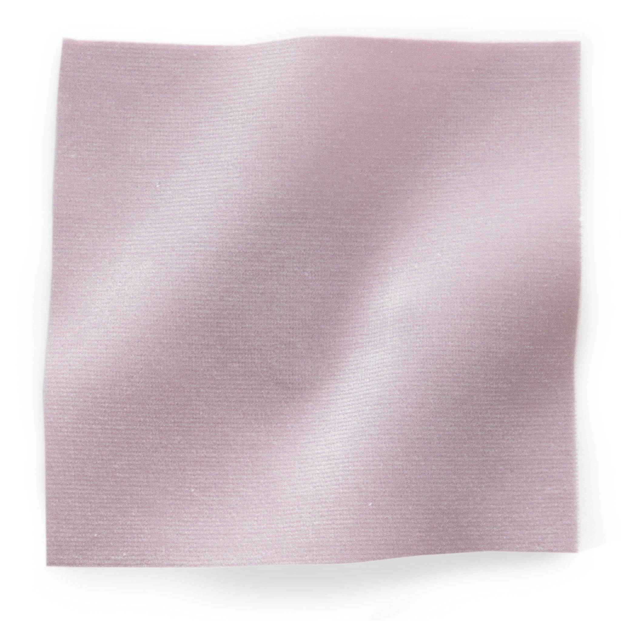 Lilac Velvet fabric swatch with soft texture, made-to-order in the USA, offering quick turnaround and quality craftsmanship.