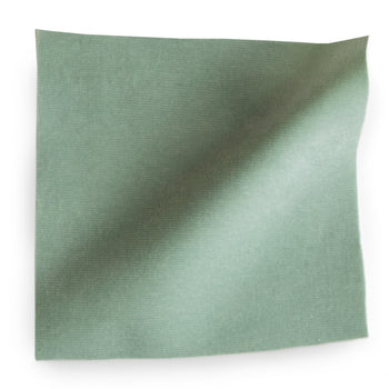Sea Salt Velvet fabric sample in soft green with plush texture, made-to-order in the USA with fast turnaround and quality craftsmanship