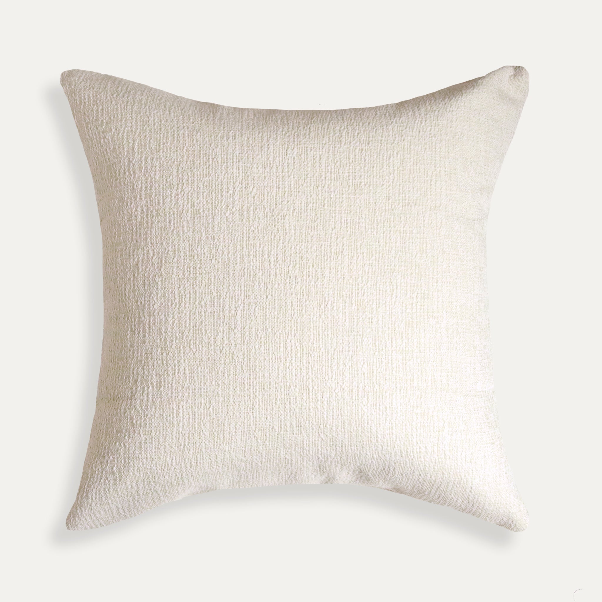 Sand decorative pillow in soft performance woven fabric, made-to-order with quick turnaround, crafted in the USA quality design