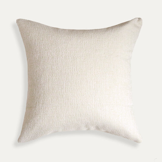 Sand decorative pillow in soft performance woven fabric, made-to-order with quick turnaround, crafted in the USA quality design