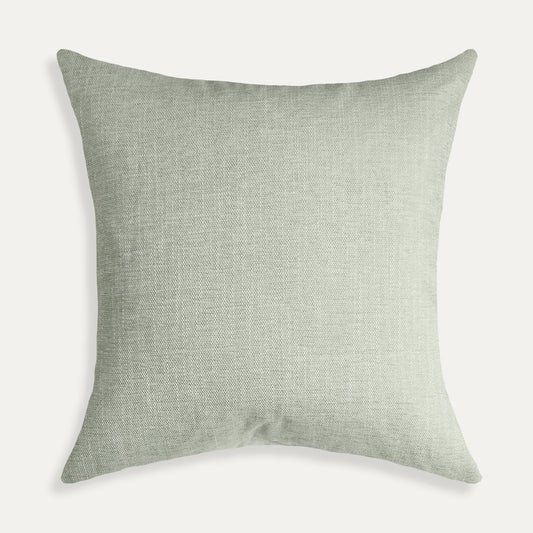 Sea Salt decorative pillow in soft performance woven fabric, made-to-order with short lead times, crafted in the USA quality design