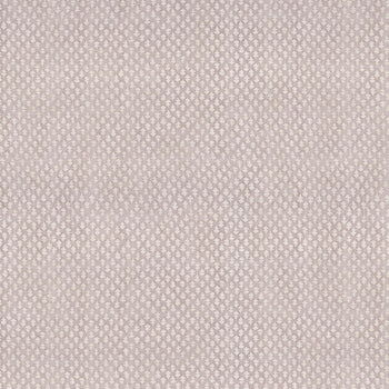 Quinn Wisteria fabric in soft lavender with a delicate white printed pattern, customizable made-to-order cotton design.
