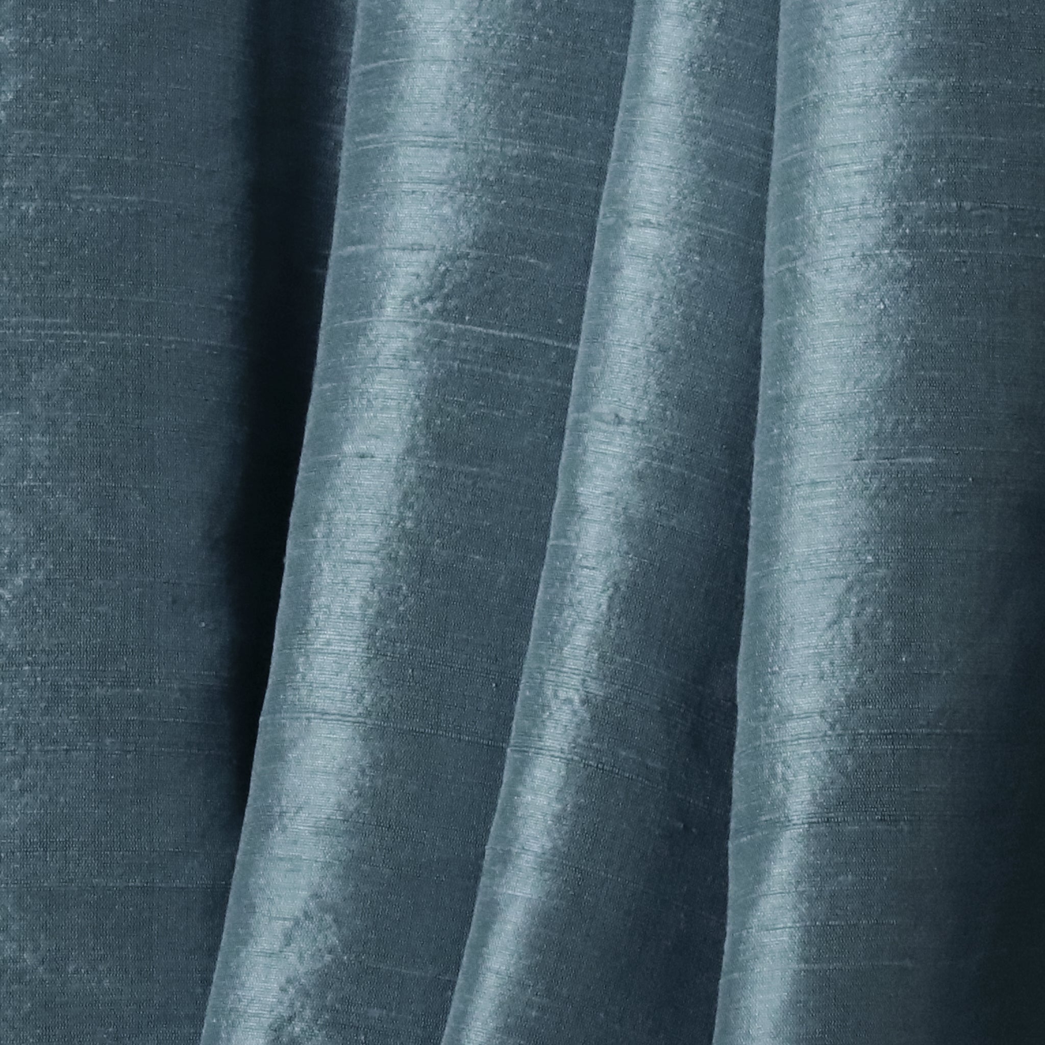 Aegean silk fabric in rich blue with subtle texture, made-to-order with short lead times, manufactured in the USA
