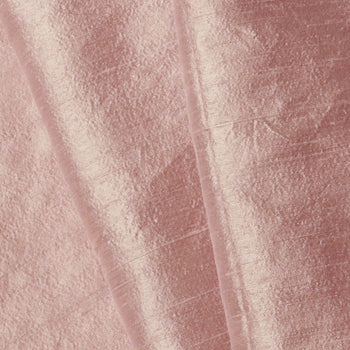 Camelia silk fabric in soft blush pink with subtle texture, made-to-order with short lead times, manufactured in the USA