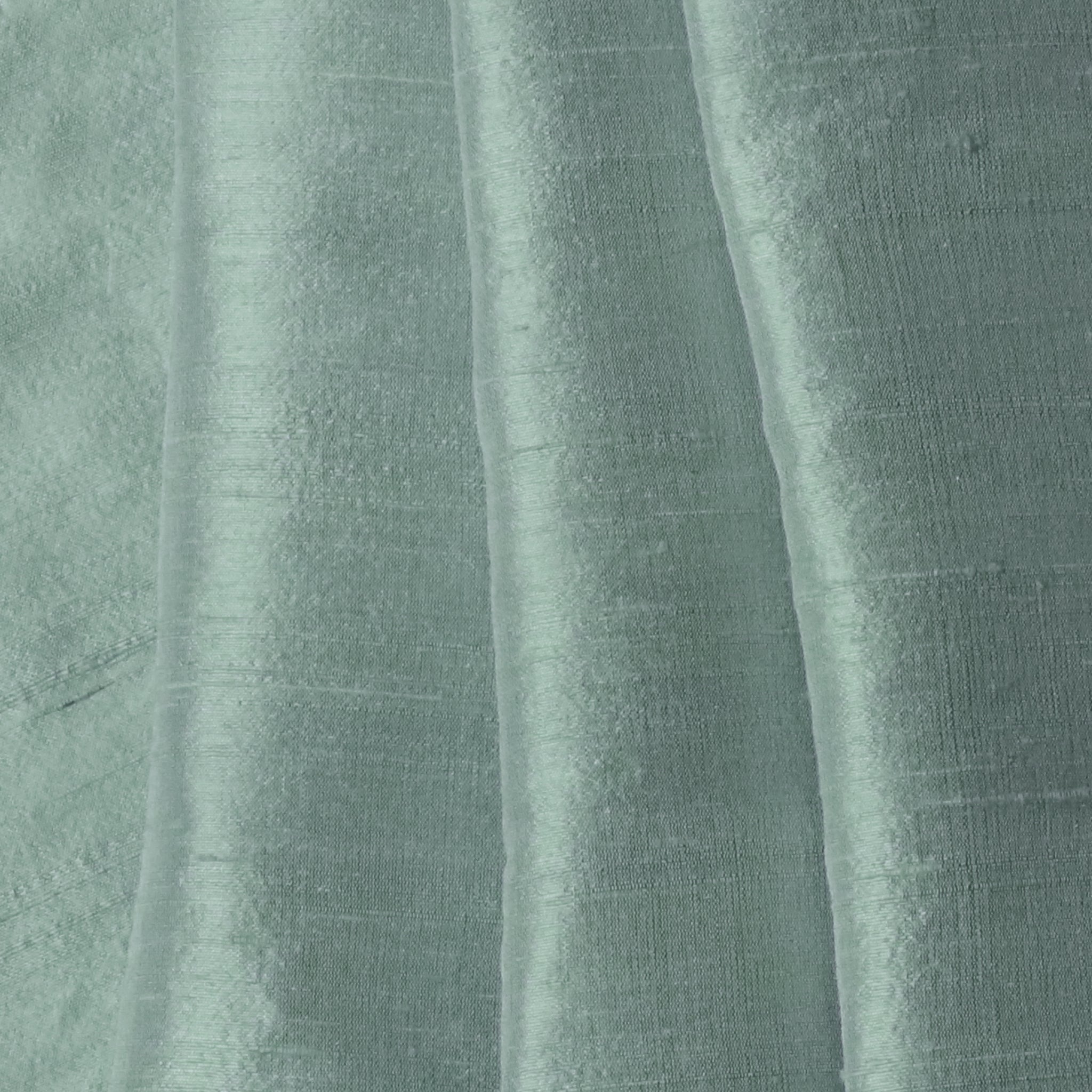 Hemlock smooth solid silk fabric in soft green, made-to-order with short lead times, manufactured in the USA