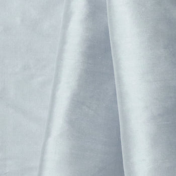 Slate smooth solid silk fabric in soft muted blue, made-to-order with fast turnaround, crafted and manufactured in the USA