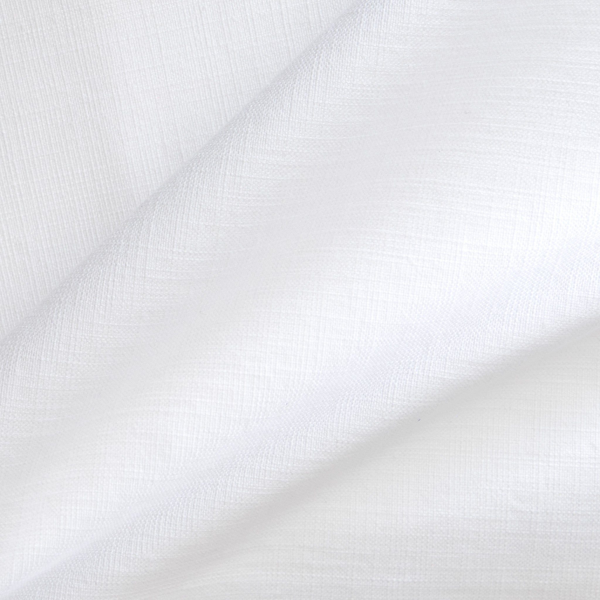 Snow made-to-order cotton fabric in bright white with subtle texture, manufactured in the USA with short lead times and quality craftsmanship