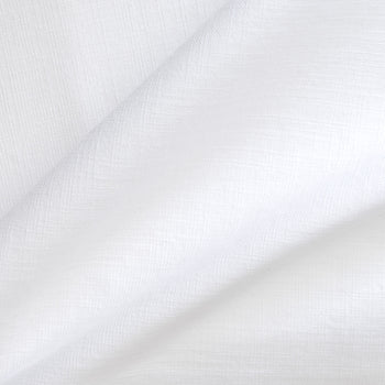 Snow made-to-order cotton fabric in bright white with subtle texture, manufactured in the USA with short lead times and quality craftsmanship