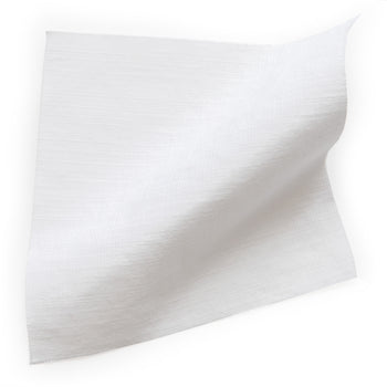 Snow made-to-order cotton fabric in bright white, crafted in the USA with fast turnaround and quality design