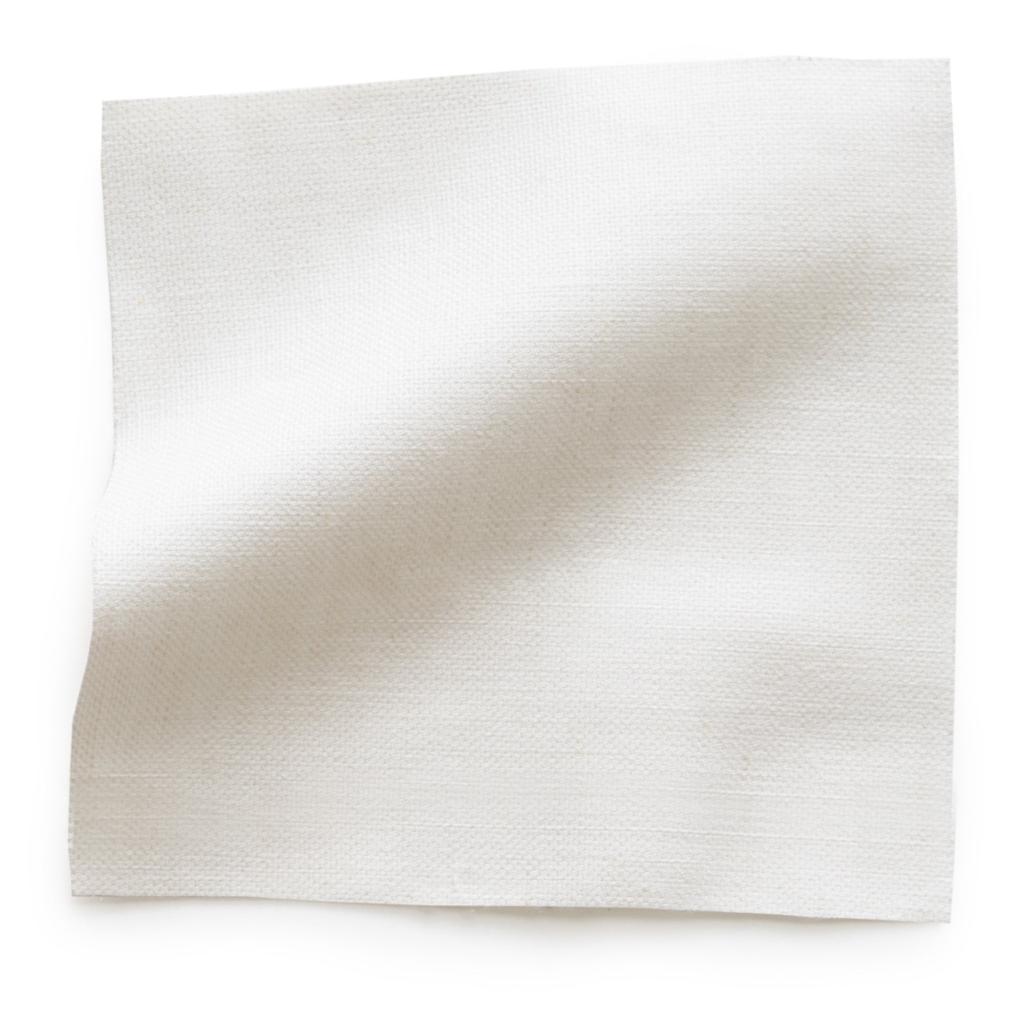 Flour made-to-order fabric sample in soft natural white, manufactured in the USA with quick turnaround and quality craftsmanship