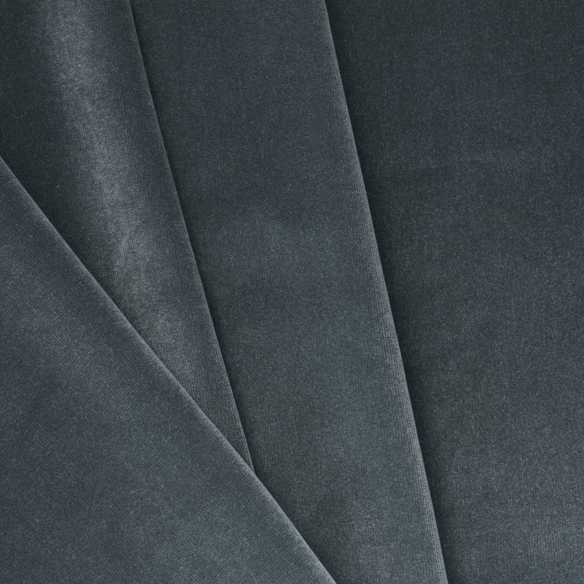 Baltic soft velvet fabric in deep slate blue, ideal for fast, customizable made-to-order home decor projects