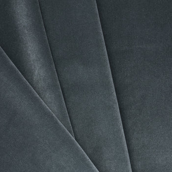 Baltic soft velvet fabric in deep slate blue, ideal for fast, customizable made-to-order home decor projects