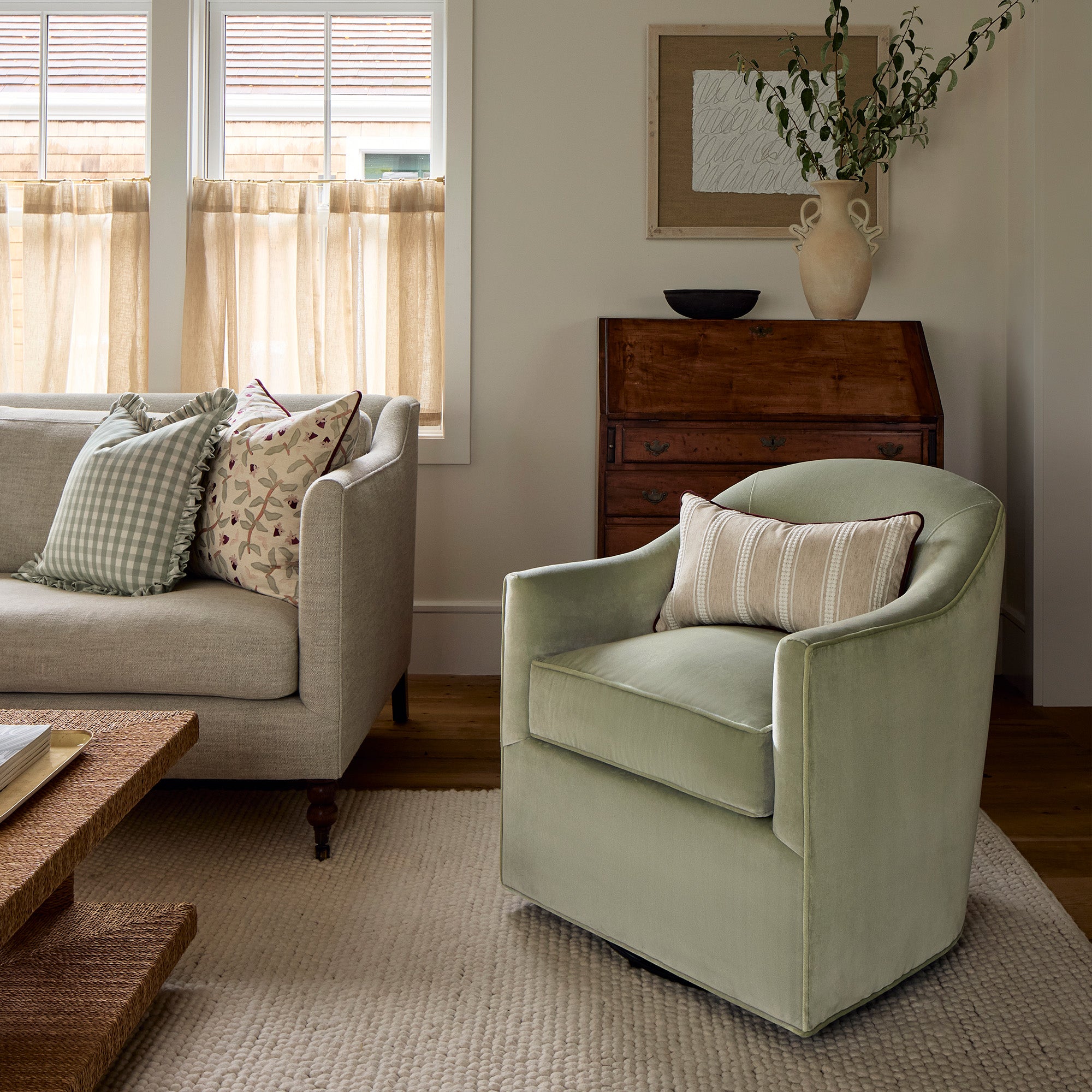 FEATURED: Adeline Chair shown in Laurel Velvet