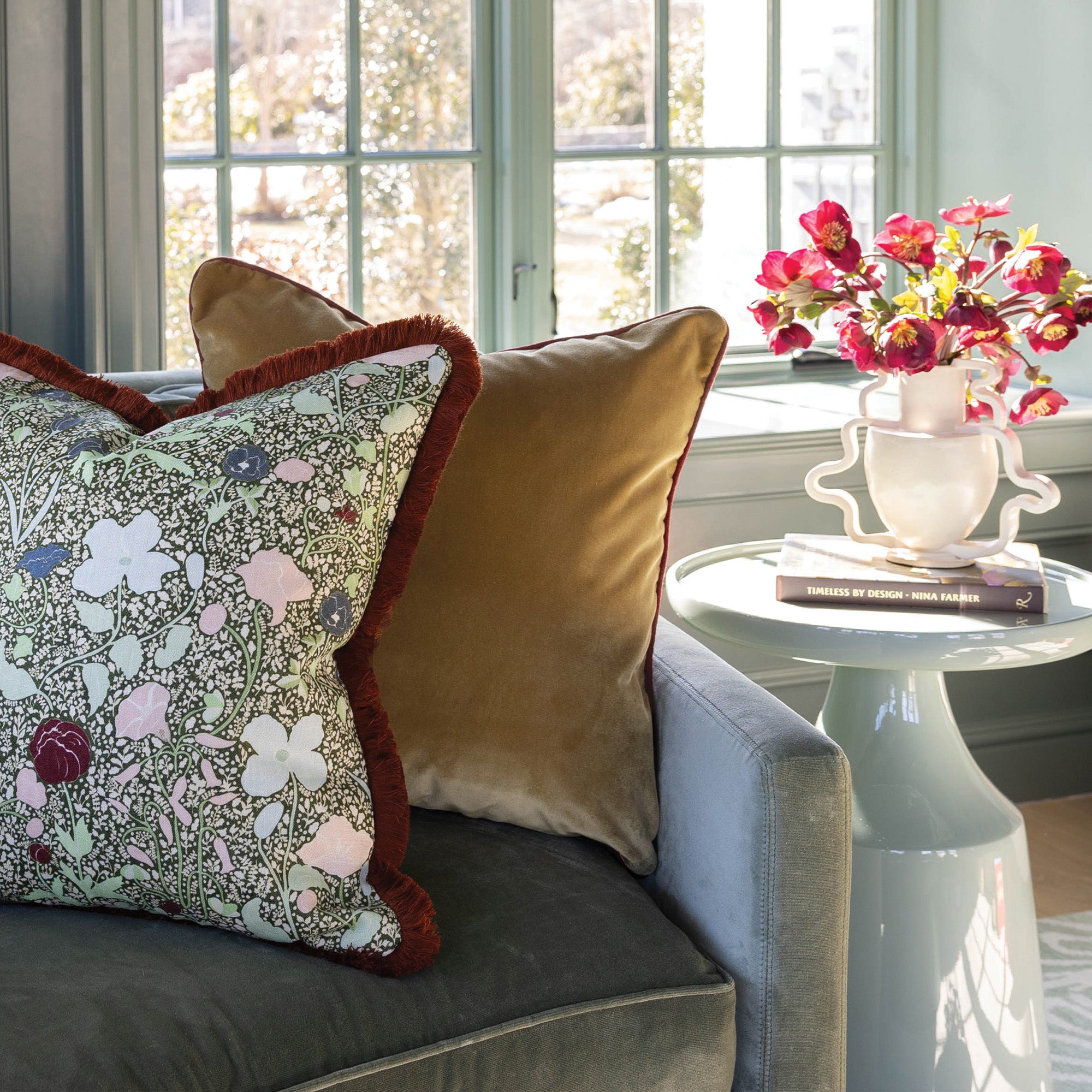 FEATURED: Shown with Matilda Linen Pillow & Camel Velvet Pillow