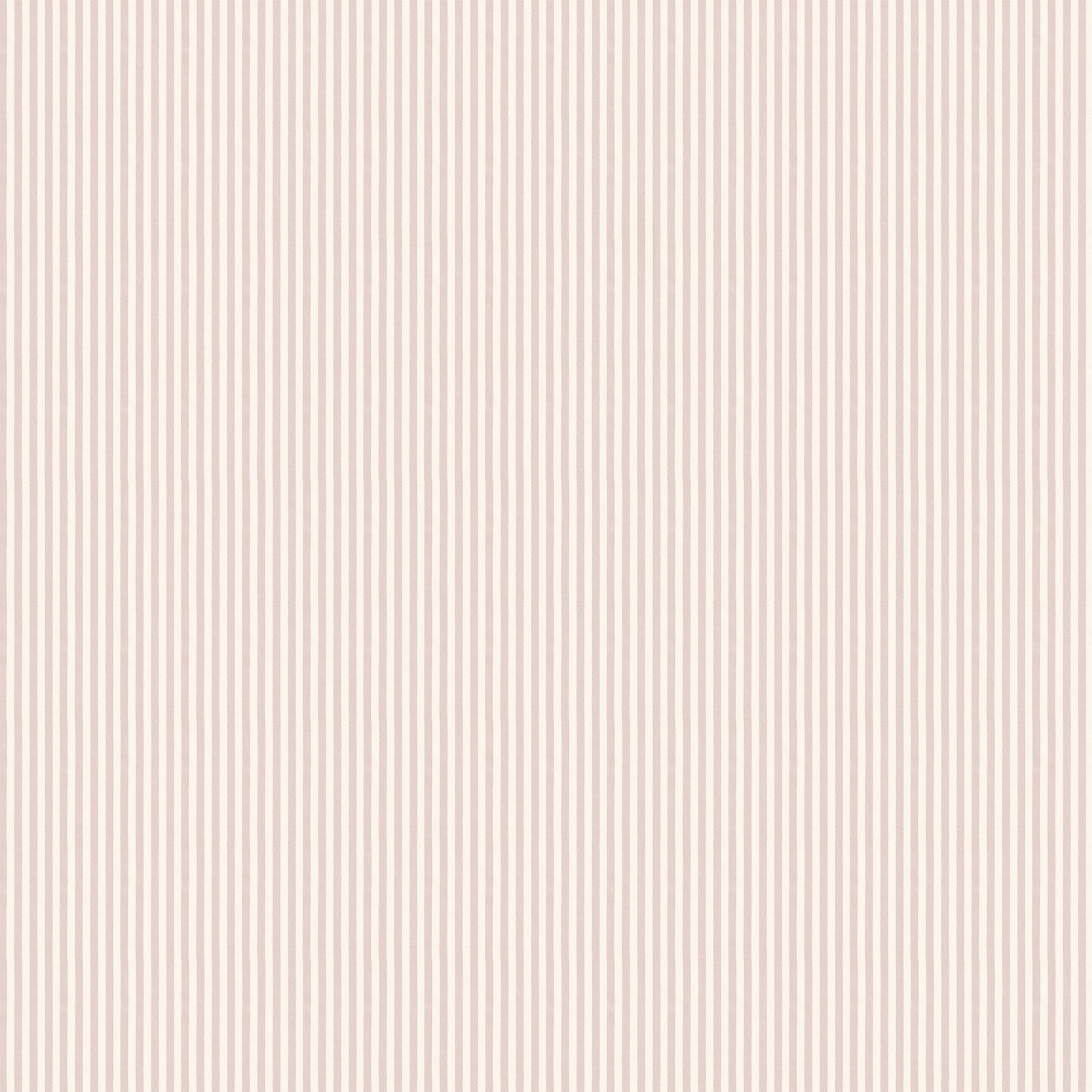 Louisa Petal fabric with delicate soft pink stripes on cream ground, woven texture, customizable made-to-order quality textile.