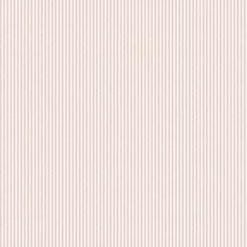 Louisa Petal fabric with delicate soft pink stripes on cream ground, woven texture, customizable made-to-order quality textile.