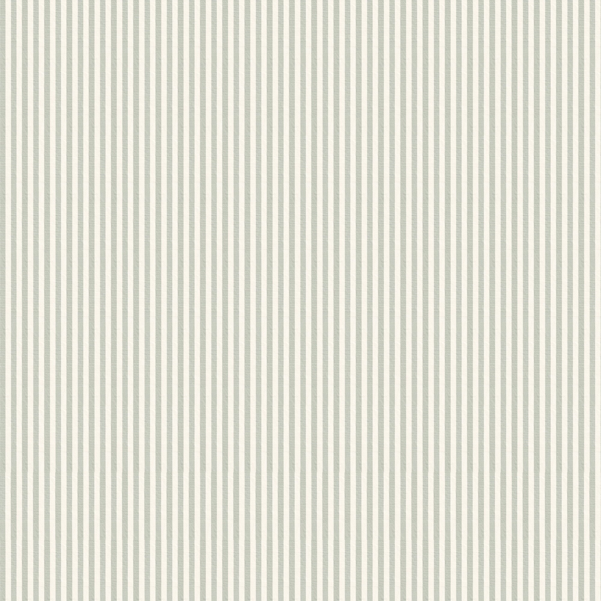 Louisa Sage custom stripe fabric in soft muted green by Pepper Home, ideal for custom-made layering and curtains.