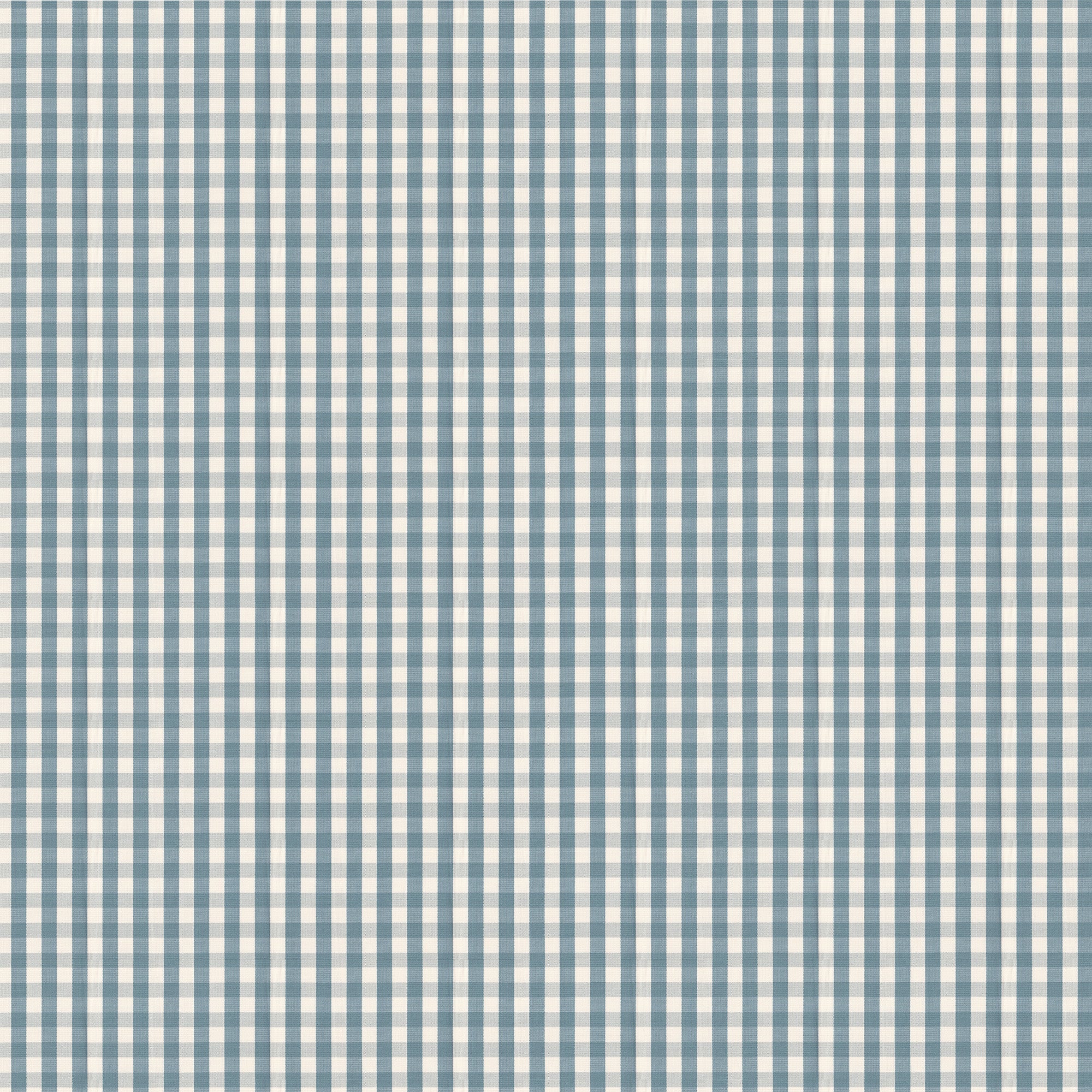 Millie Harbor custom gingham fabric in deep blue, offering a crisp, modern look for made-to-order Pepper Home curtains.