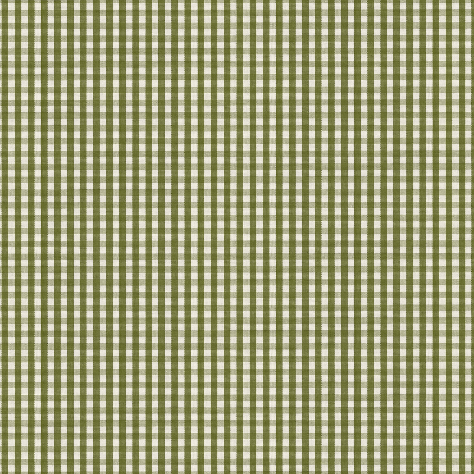 Millie Moss gingham fabric pattern in rich green, woven texture perfect for custom curtains by Pepper Home.