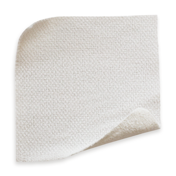 Ivory solid woven performance fabric swatch with subtle texture, made-to-order, short lead times, manufactured in the USA