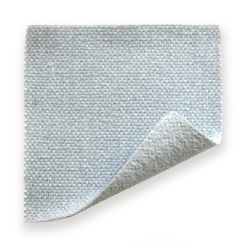 Sky fabric swatch in light blue solid woven performance material, made-to-order, short lead times, manufactured in the USA