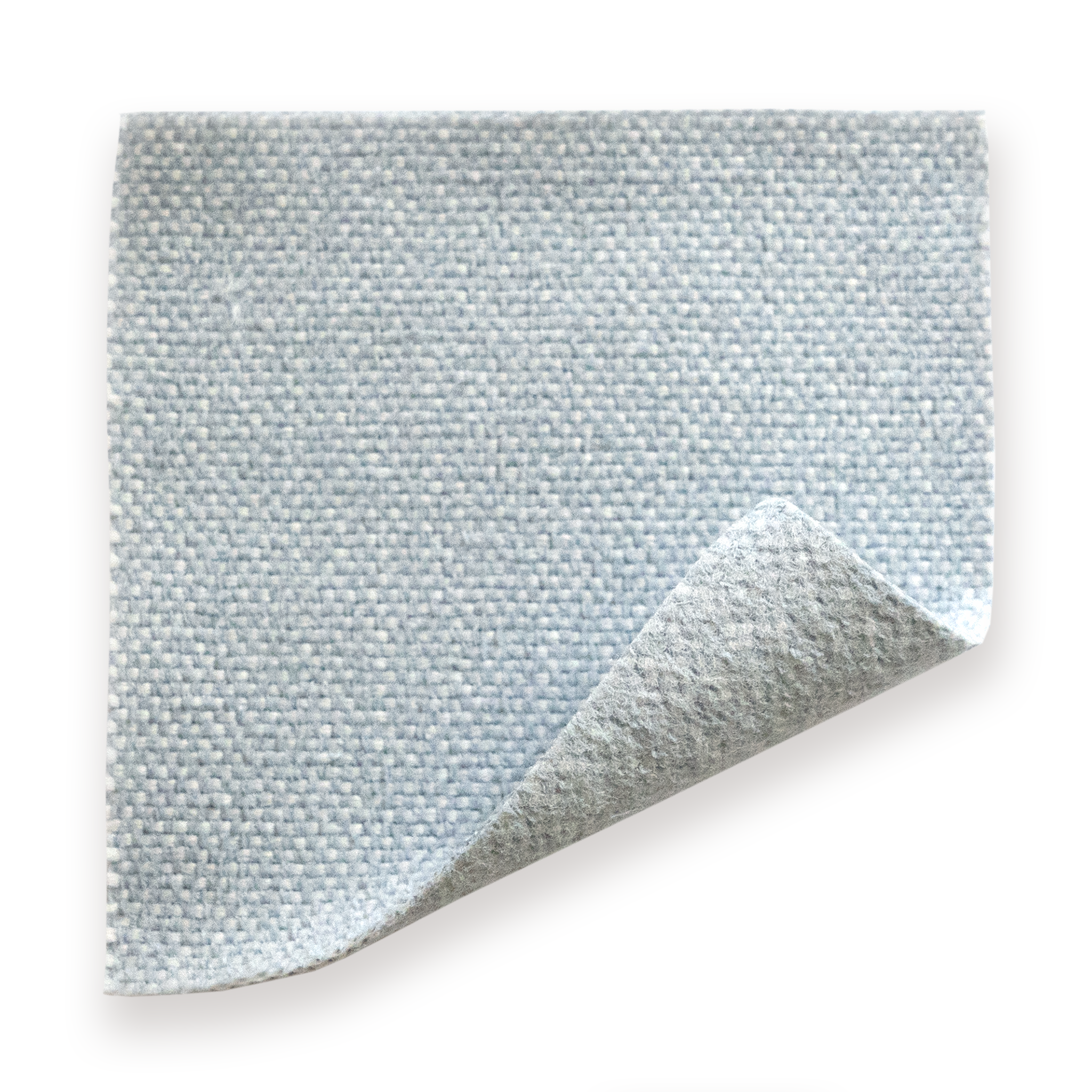 Sky fabric swatch in light blue solid woven performance material, made-to-order, short lead times, manufactured in the USA