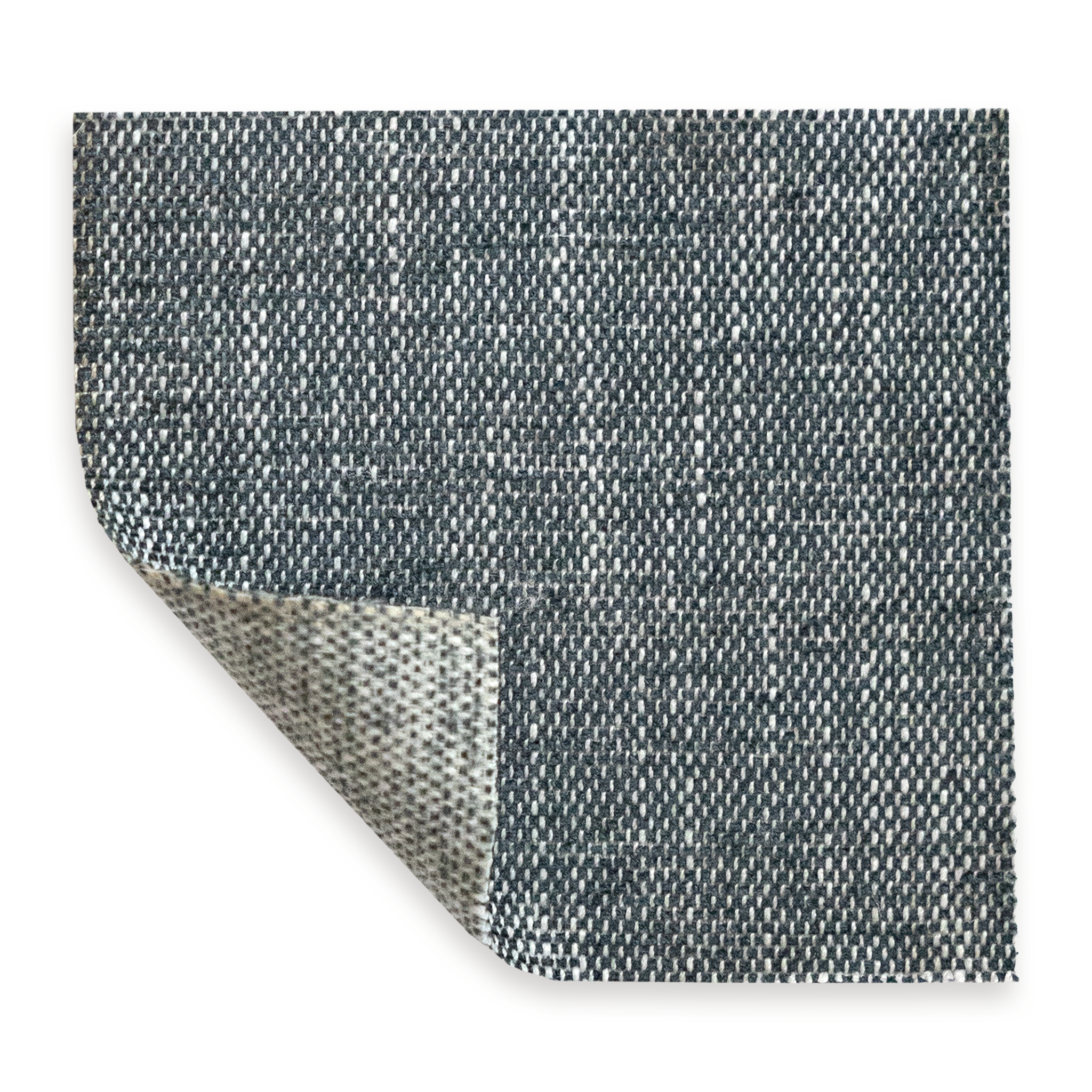 Slate fabric swatch in textured performance woven material, made-to-order, short lead times, manufactured in the USA.
