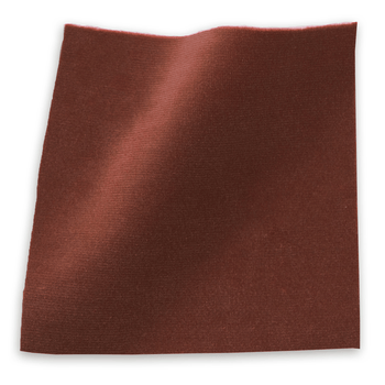 Cinnamon Velvet soft velvet fabric swatch in rich warm cinnamon tone, ideal for custom made-to-order window treatments